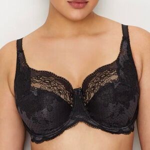 Panache Elegant Black Lace Bra